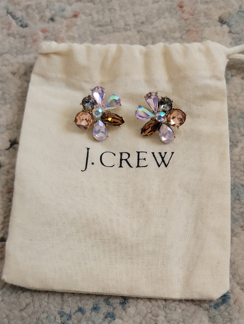 Jcrew Crystal Cluster Earrings